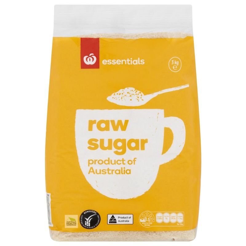 Woolworths Essentials Raw Sugar 3kg