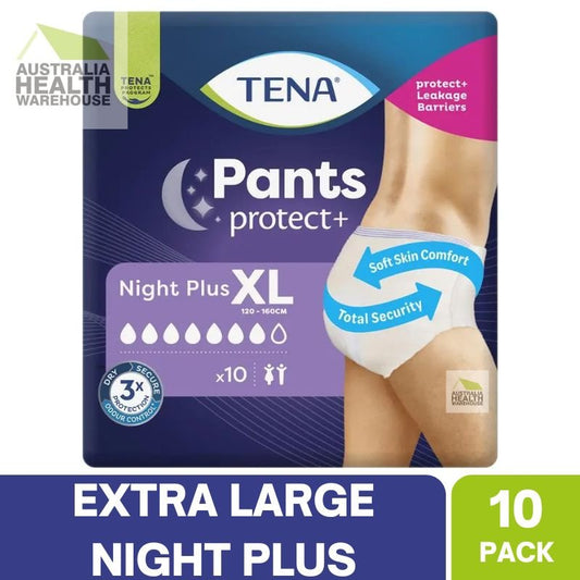 Tena Pants Night Plus Size XL 10 Pack