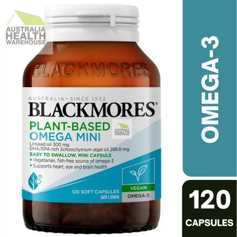 [Expiry: 10/05/2027] Blackmores Plant-Based Omega Mini 120 Capsules