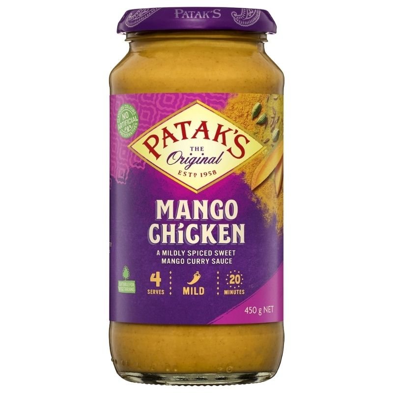 [Expiry: 04/2027] Patak's Mango Chicken Curry Sauce 450g
