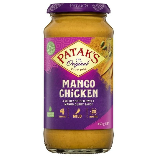 [Expiry: 04/2027] Patak's Mango Chicken Curry Sauce 450g