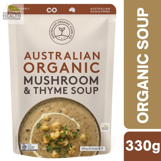 [Expiry: 12/2026] Australian Organic Mushroom & Thyme Soup Pouch 330g