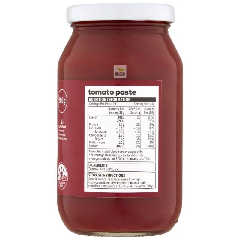 [Expiry: 15/01/2027] Woolworths Essentials Tomato Paste 500g