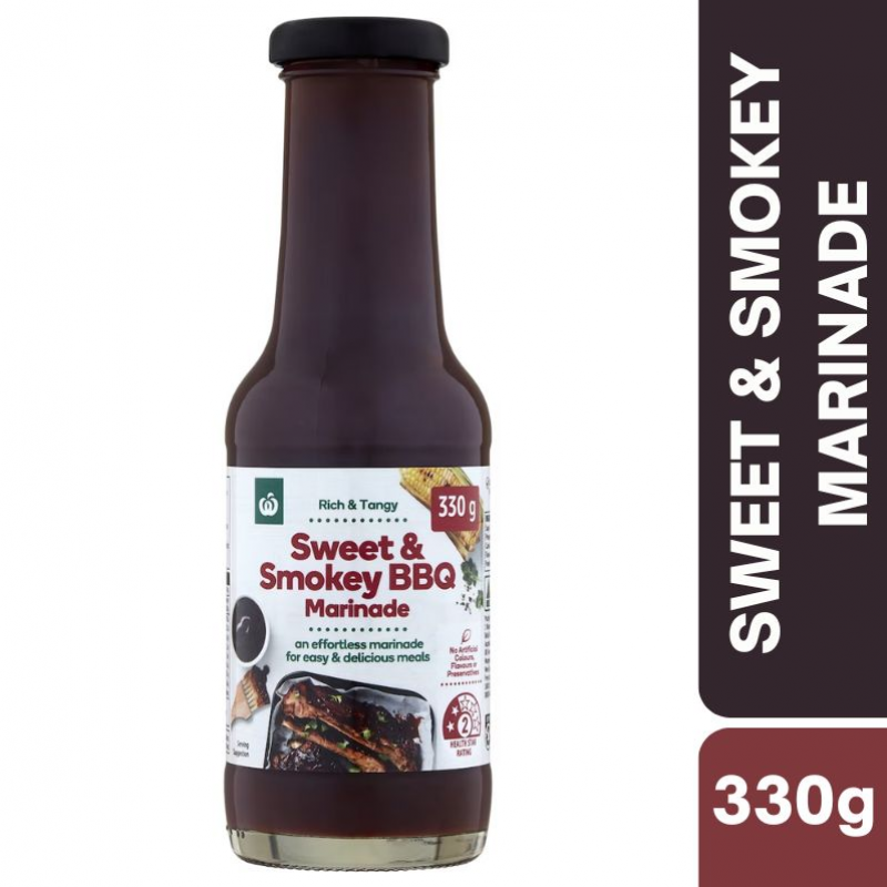 [Expiry: 30/01/2027] Woolworths Sweet & Smokey BBQ Marinade 330g