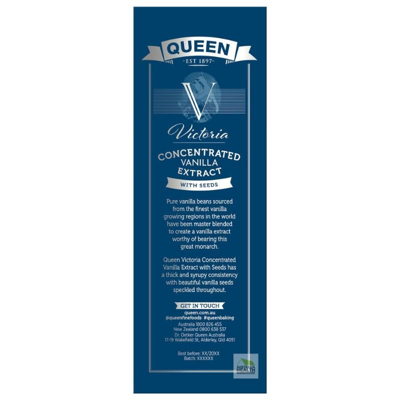 Queen Victoria Concentrated Vanilla Extract with Seeds 100mL