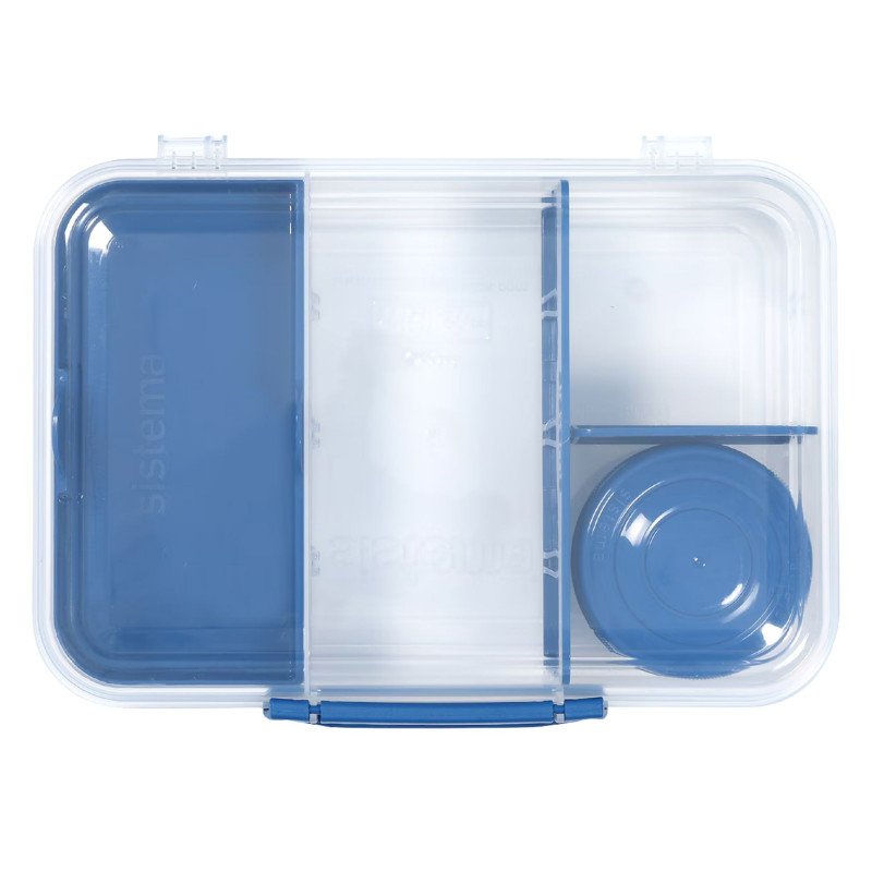 Sistema To Go Bento Create Lunch Box Container 1.48L (Blue)