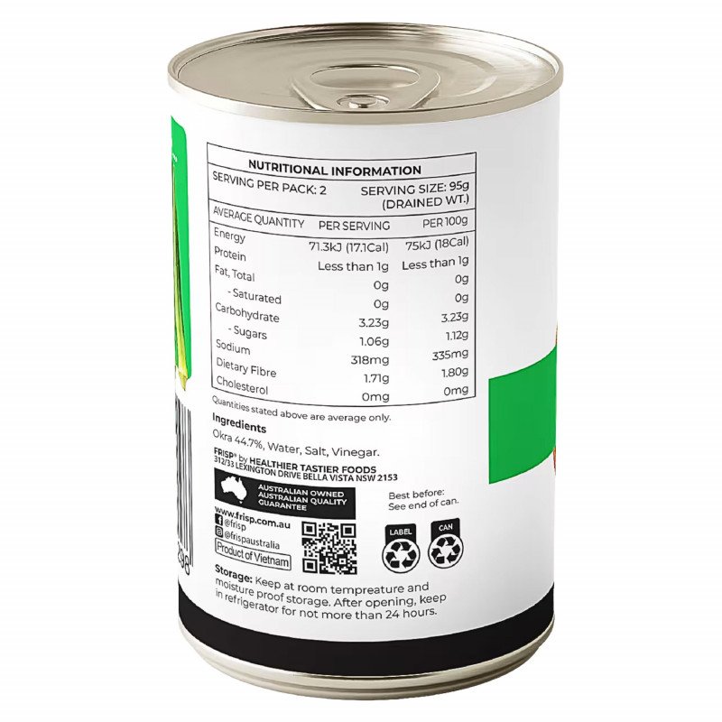 [Expiry: 04/07/2028] Frisp Whole Okra 425g