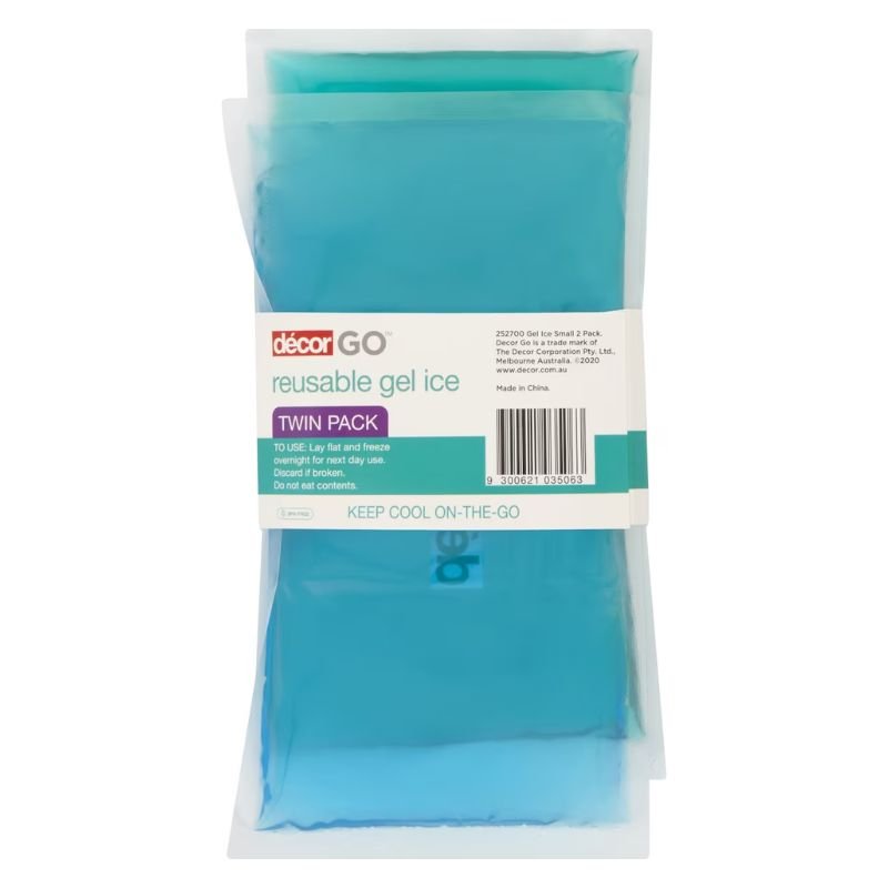 Decor Reusable Gel Ice Twin Pack (Blue/Green)