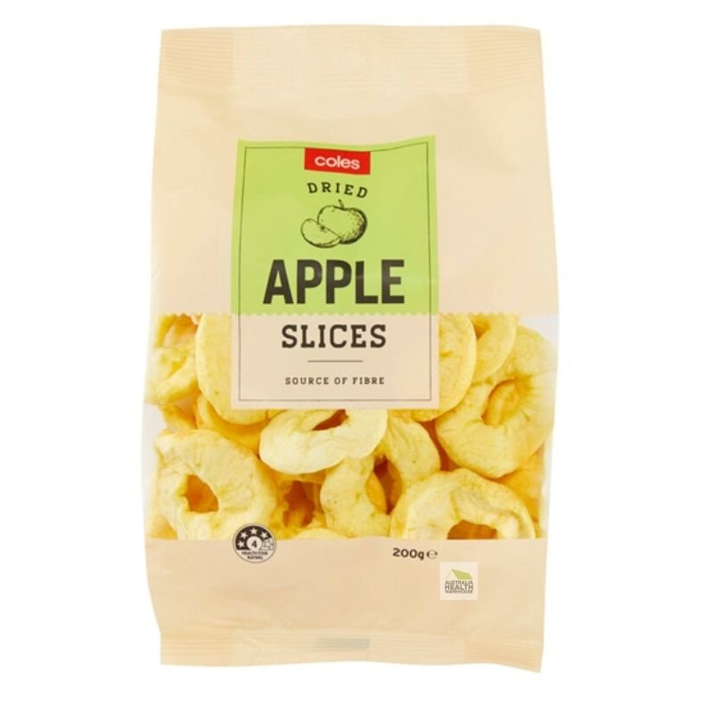 Coles Dried Apple Slices 200g