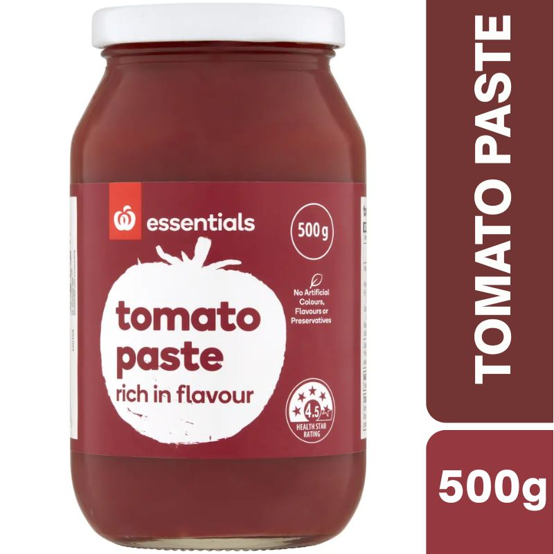 [Expiry Date: 10/05/2027] Woolworths Essentials Tomato Paste 500g