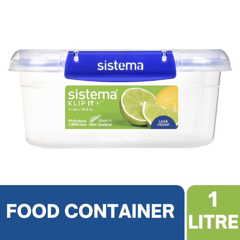 Sistema KLIP IT Plus Rectangle Food Storage Container 1 Litre