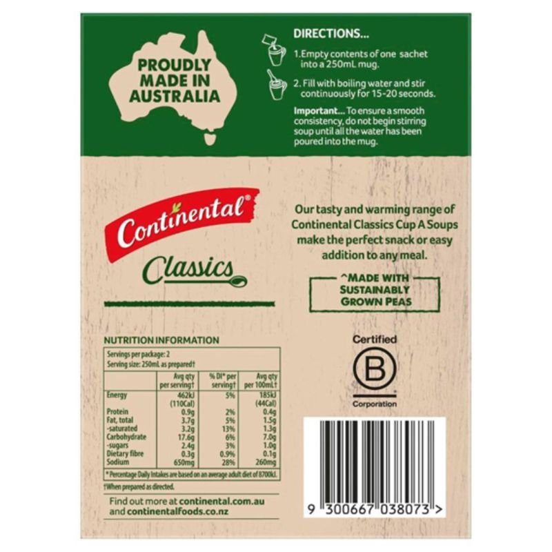 [Expiry Date: 20/03/2028] Continental Cup A Soup Dutch Curry With Rice Serves 2