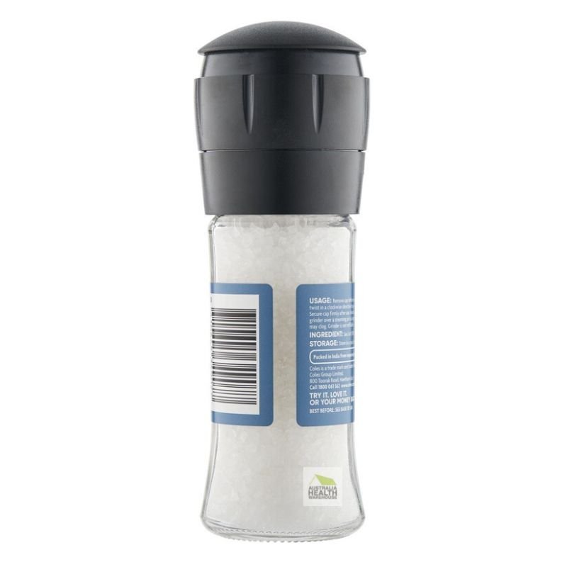 [CLEARANCE Expiry Date: 05/09/2026] Coles Sea Salt Grinder 100g