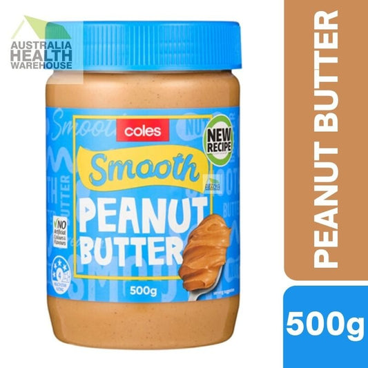 Coles Smooth Peanut Butter 500g