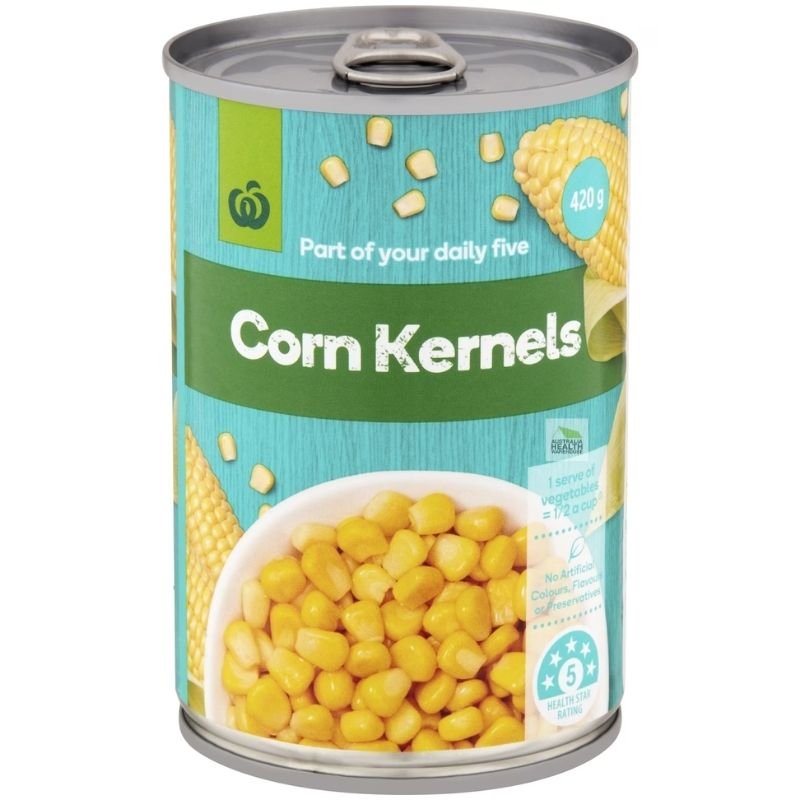 [Expiry: 30/04/2027] Woolworths Corn Sweet Kernels 420g |Oz Mart