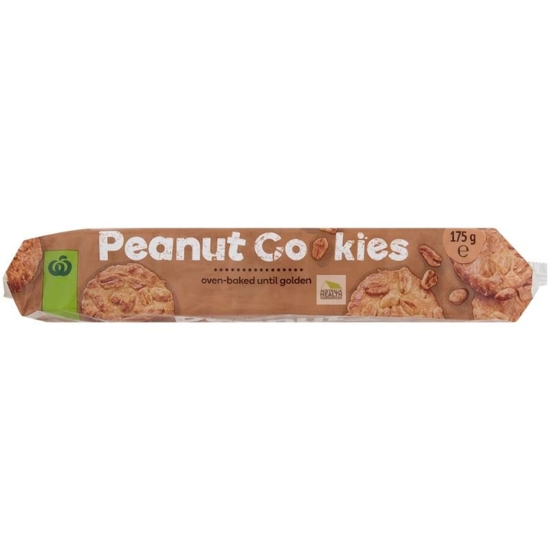 [CLEARANCE Expiry: 28/02/2026]  Woolworths Peanut Cookies 175g