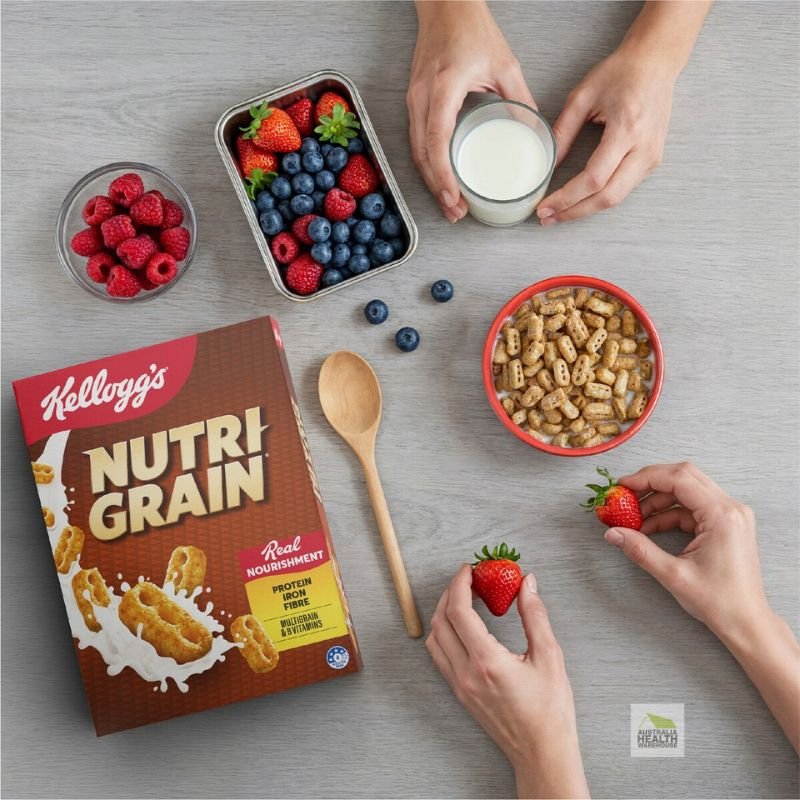 [Expiry: 23/09/2026] Kellogg's Nutri Grain Breakfast Cereal 290g
