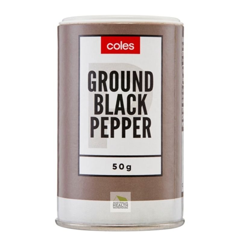 [Expiry Date: 02/09/2027] Coles Ground Black Pepper 50g