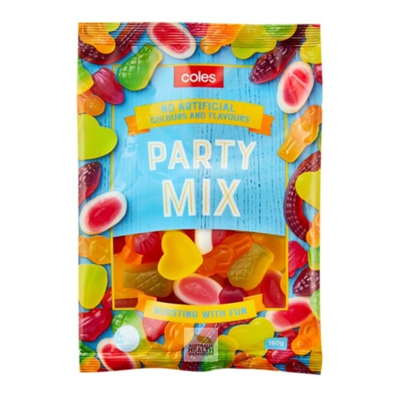 [Expiry Date: 03/12/2026] Coles Party Mix Lollies 150g