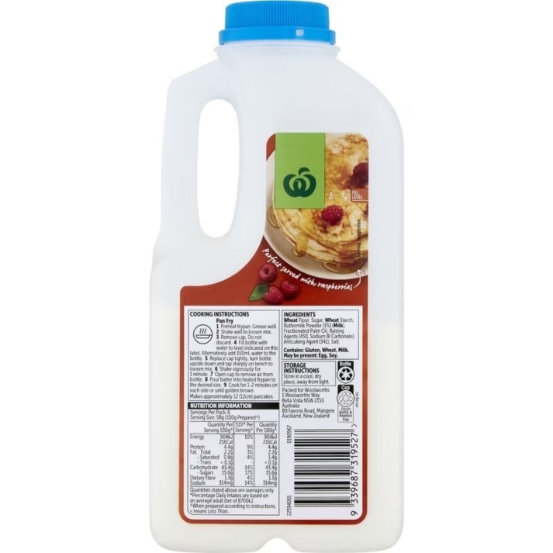 Woolworths Buttermilk Pancake Mixer 350g