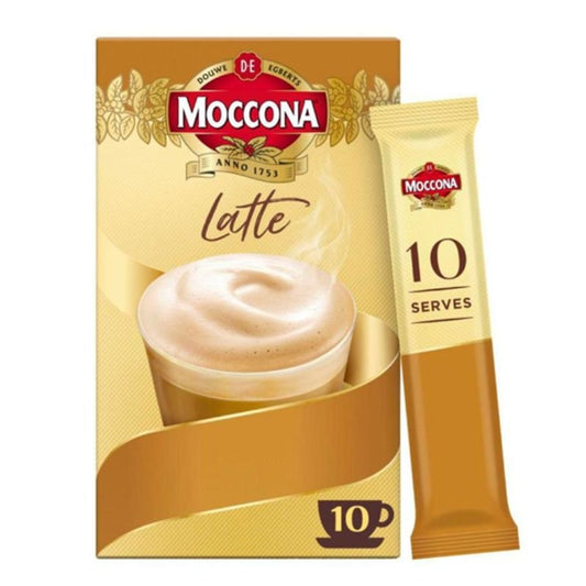[Expiry Date: 13/07/2027] Moccona Cafe Classics Latte Coffee 10 Sachets