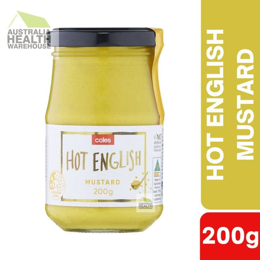 [Expiry: 19/06/2027] Coles Hot English Mustard 200g