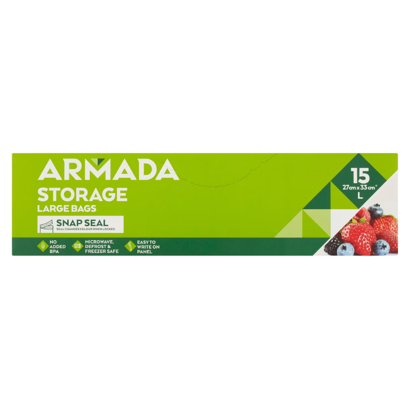Armada Resealable Large Storage Bag 15 pack