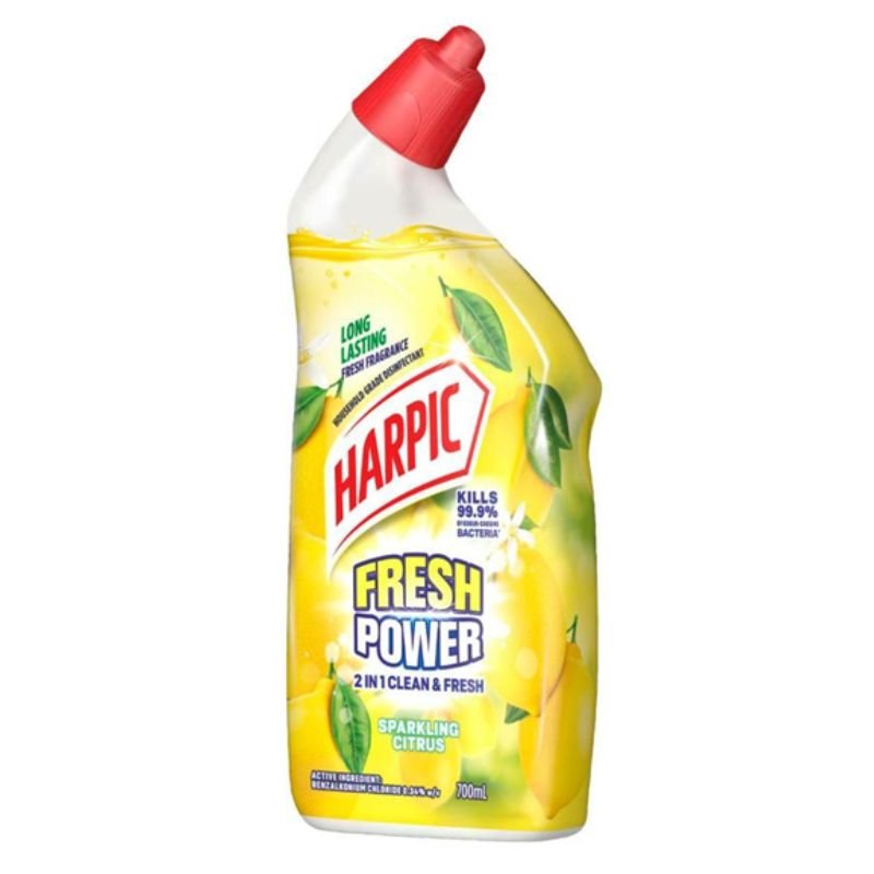 [Expiry Date: 05/12/2027] Harpic Fresh Power Sparkling Citrus Toilet Cleaner 700mL