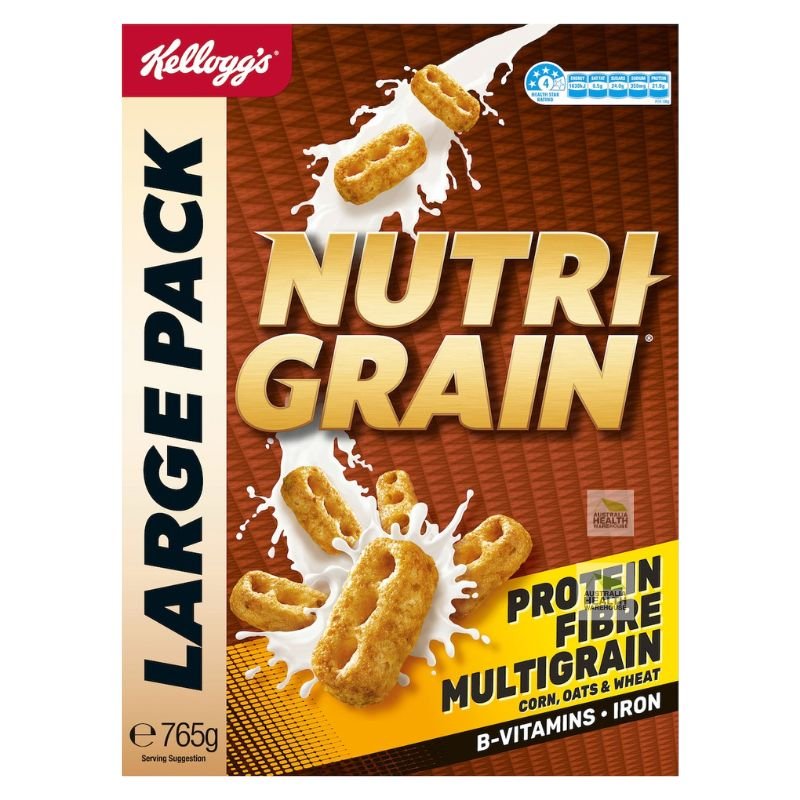 [Expiry Date: 02/09/2026] Kellogg's Nutri Grain Protein Breakfast Cereal 765g