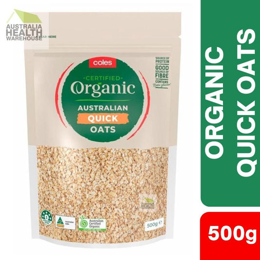 [Expiry: 11/09/2026] Coles Organic Quick Oats 500g