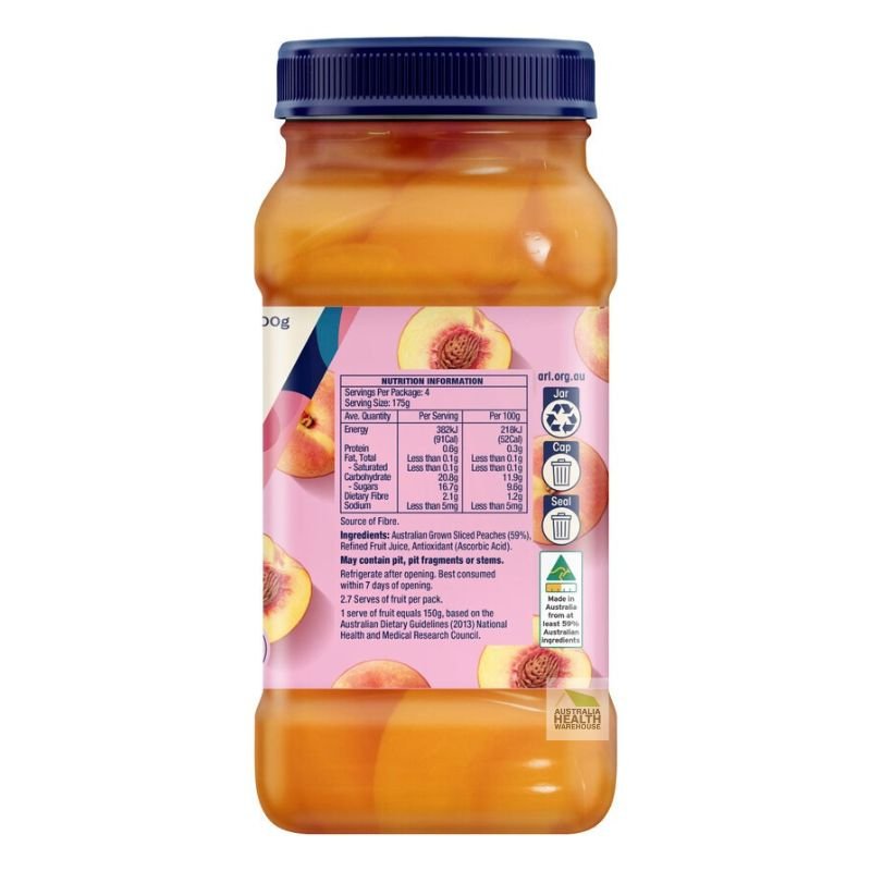 [CLEARANCE Expiry: 30/04/2026] Goulburn Valley Peaches Slices In Natural Juice 700g