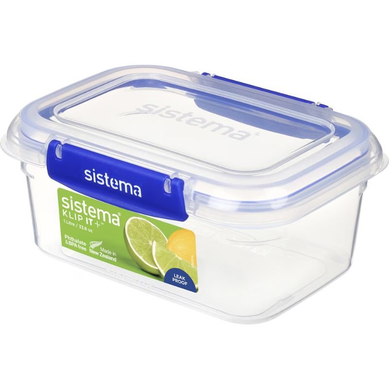 Sistema KLIP IT Plus Rectangle Food Storage Container 1 Litre