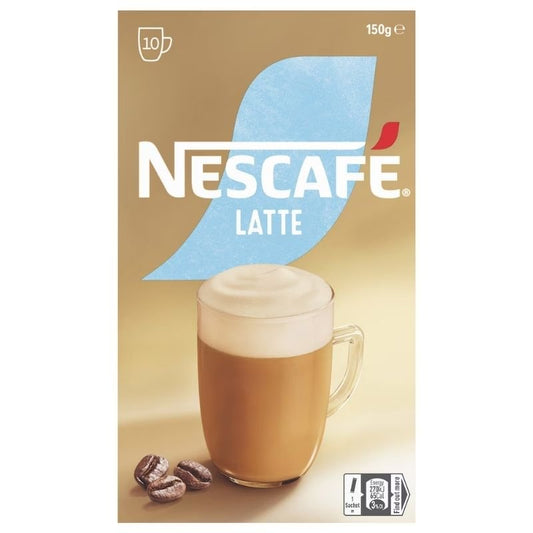 [Expiry Date: 06/2027] Nescafe Latte Coffee Sachets 10 Pack