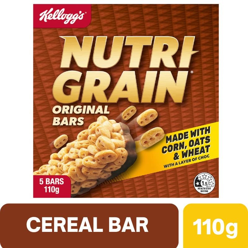 [CLEARANCE Expiry Date: 31/08/2026] Kellogg's Nutri Grain Bars Original 5 Pack