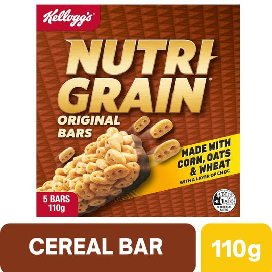 [CLEARANCE Expiry Date: 31/08/2026] Kellogg's Nutri Grain Bars Original 5 Pack