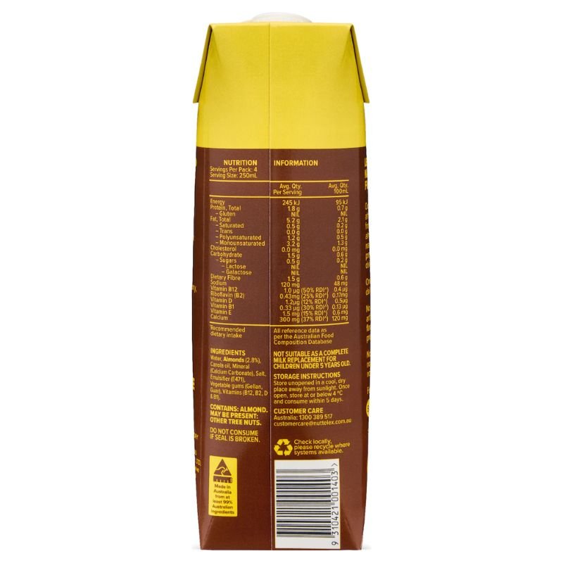 [Expiry Date: 02/02/2027] Nuttelex Unsweetened Almond Milk 1 Litre