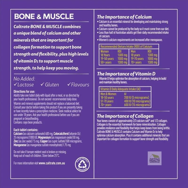 [Expiry: 07/2026 ] Caltrate Bone & Muscle 200 Tablets