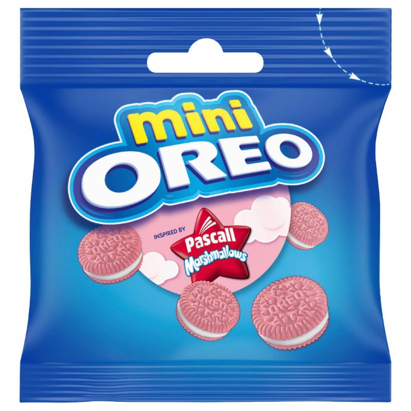 [Expiry Date: 10/03/2027] Oreo Mini Cookies Pascall Marshmallows Bags 10 Pack 204g