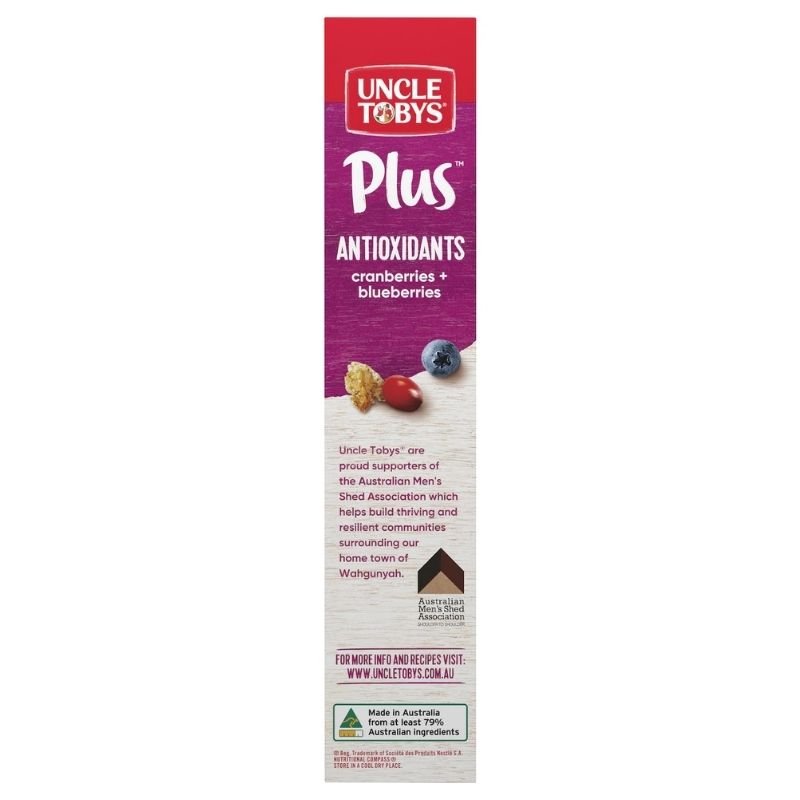 [Expiry Date: 10/12/2026] Uncle Tobys Cereal Plus Antioxidants 435g