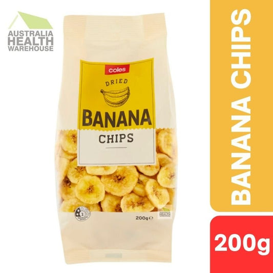 Coles Dried Banana Chips 200g