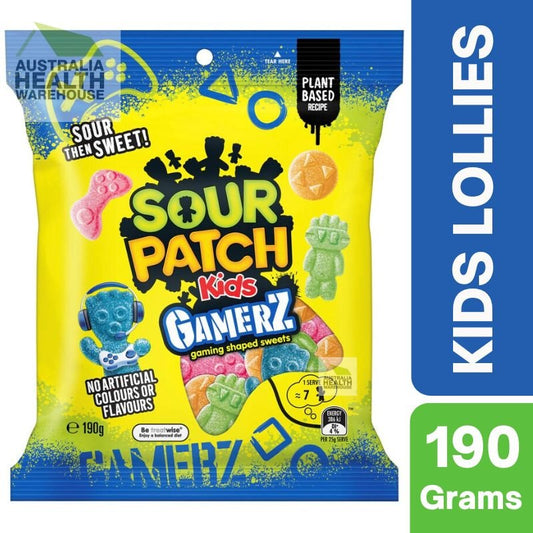 [Expiry: 14/12/2024] Sour Patch Kids Gamerz Gaming Shaped Lollies 190g