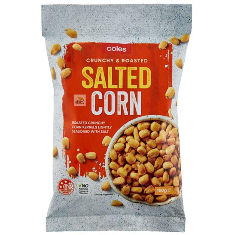 Coles Salted Crunchy Corn 150g