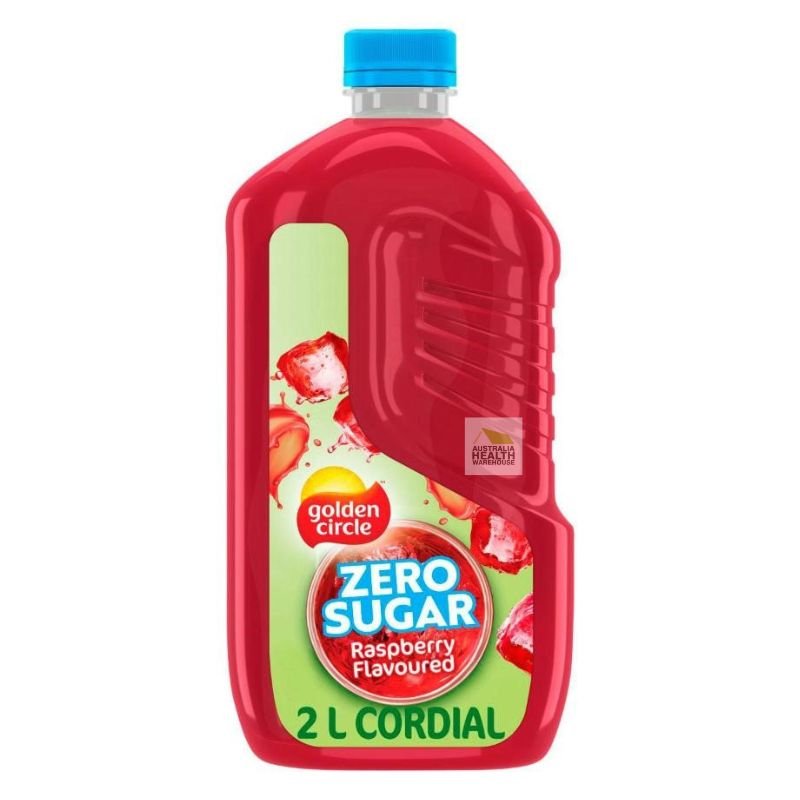 [CLEARANCE Expiry Date: 10/04/2026] Golden Circle Zero Sugar Raspberry Flavour Cordial 2 Litre