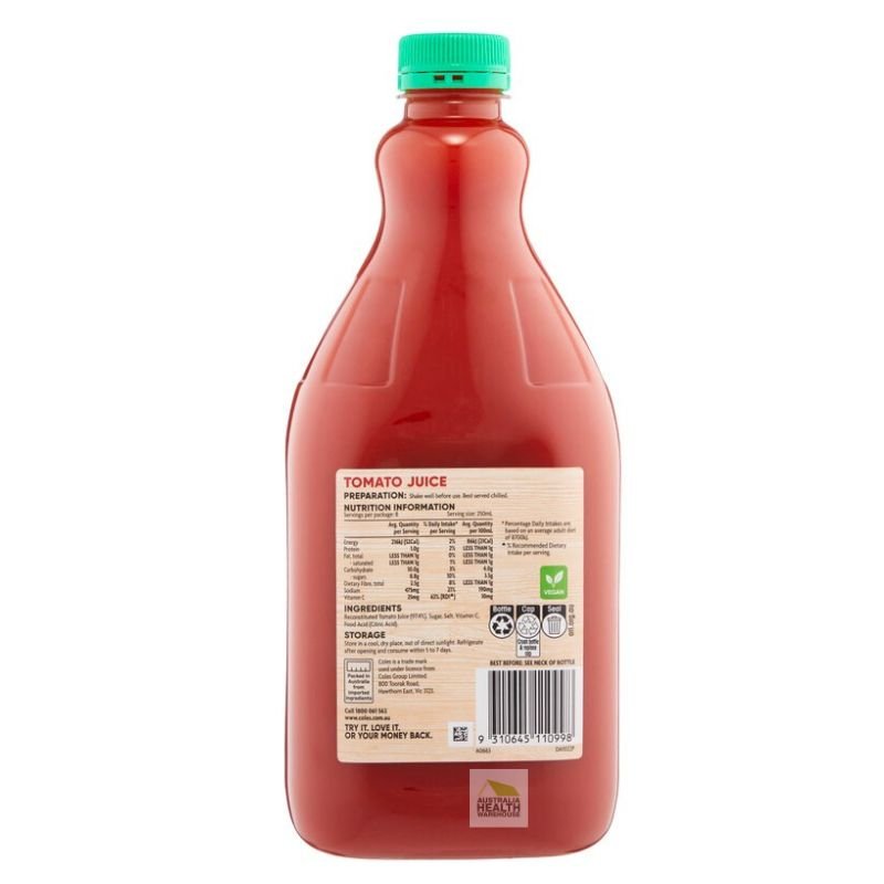 Coles Tomato Juice 2 Litre