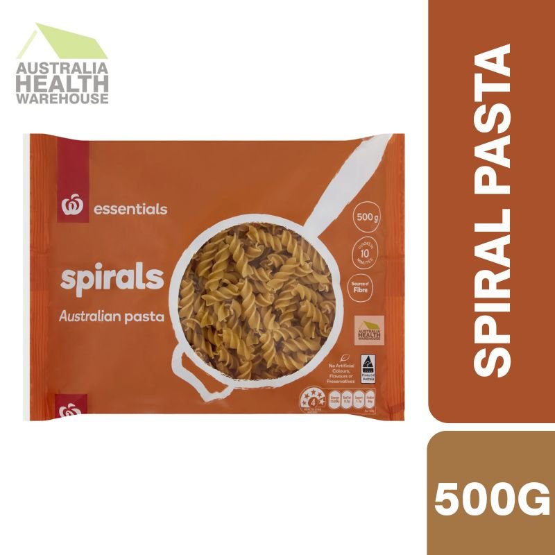 [Expiry Date: 05/09/2027] Woolworth Essentials Spirals Pasta 500g
