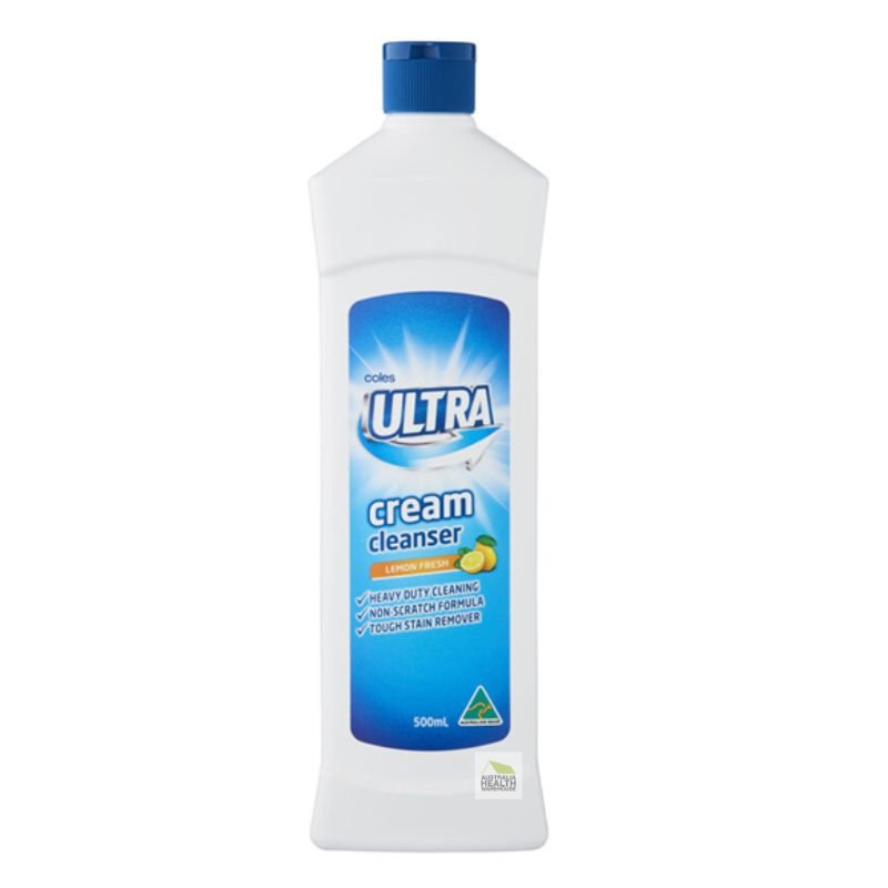 Coles Ultra Cream Cleanser Lemon Fresh 500mL