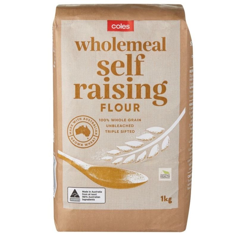 [CLEARANCE Expiry Date: 19/08/2026] Coles Wholemeal Self Raising Flour 1kg