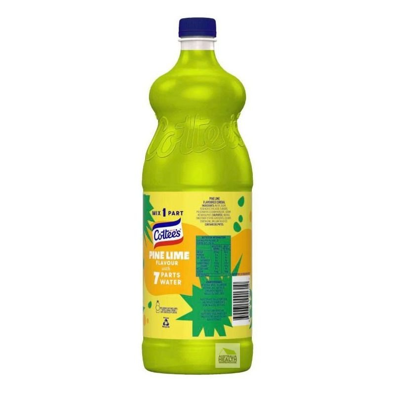 [Expiry: 13/10/2026] Cottee's Cordial Pine Lime 1 Litre
