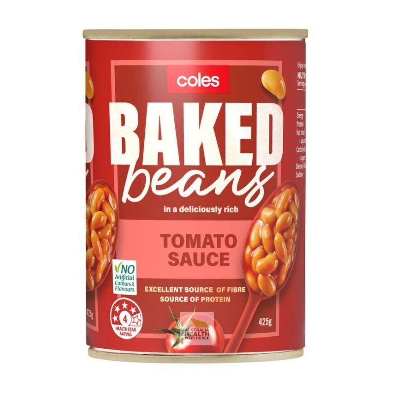 [Expiry Date: 04/02/2027]  Coles Baked Beans in Tomato Sauce 425g
