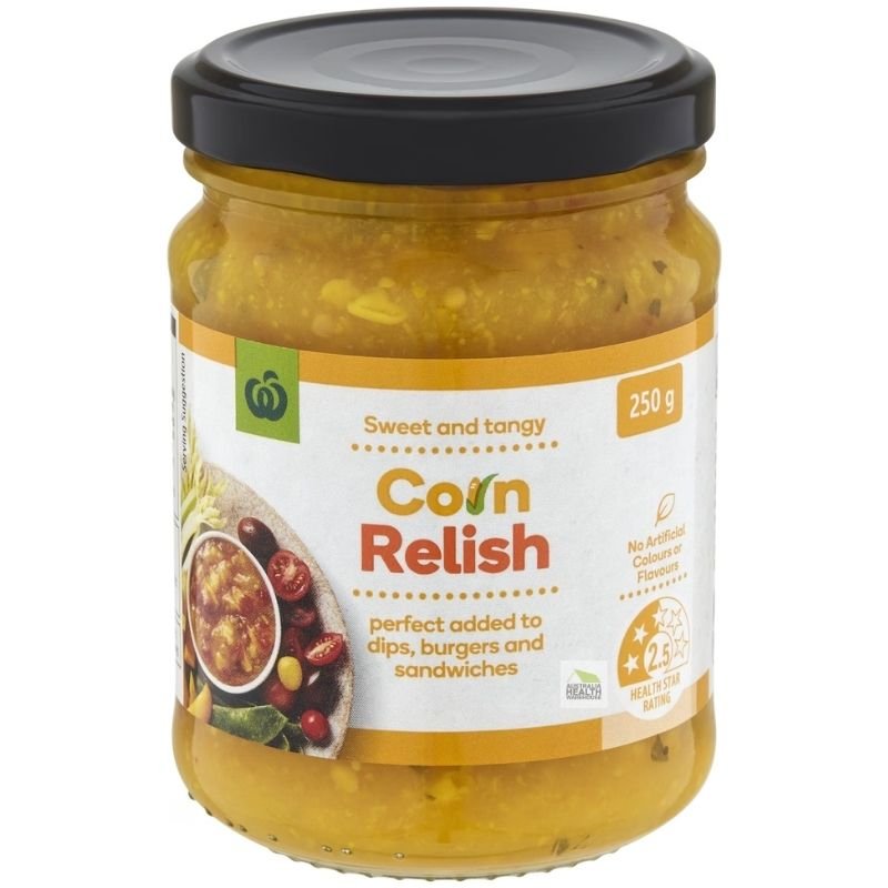 [Expiry Date: 17/06/2027] Woolworths Corn Relish 250g |Oz Mart